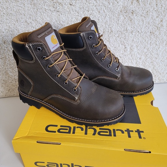 Carhartt Shoes - Carhartt Boots Frontier Women's 6" Leather Safety Toe, Water Resistant Size 10